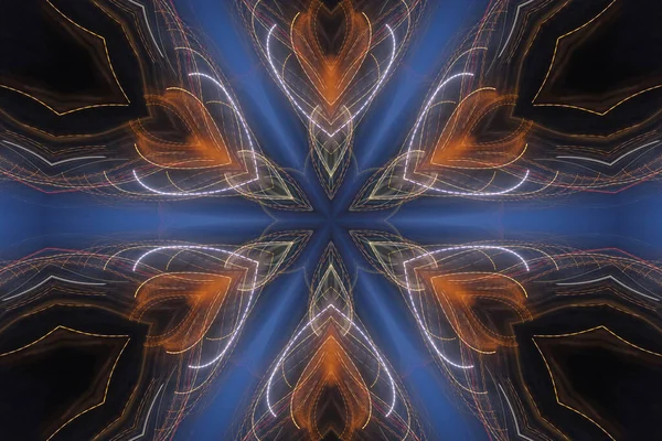 Абстрактный Красочный Вид Мандалу — стоковое фото