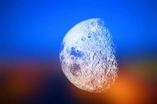 大月球 行星概念背景 — 图库照片