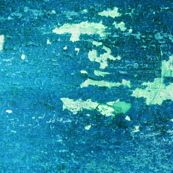 Çatlak mavi bir duvarın arka plan dokusu