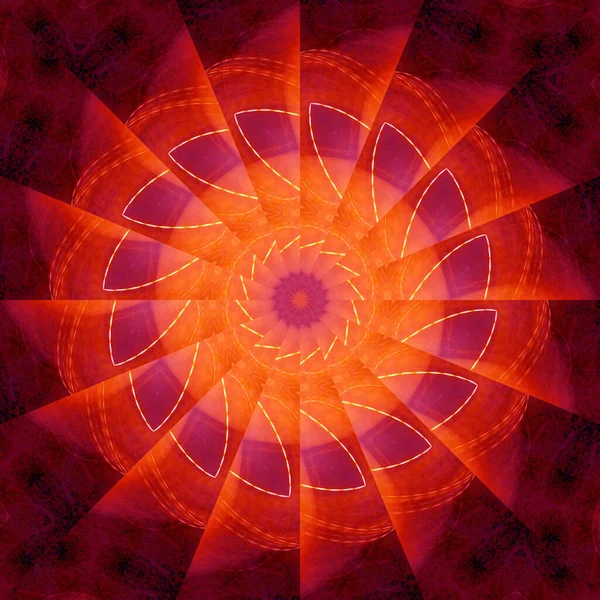 Abstraktní Šeříková Mandala Kruhovým Květinovým Vzorem — Stock fotografie
