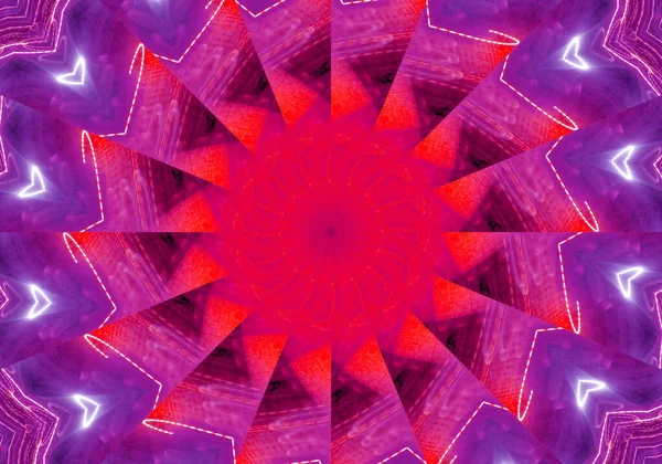Абстрактная Сиреневая Мандала Цветочным Рисунком Круга — стоковое фото