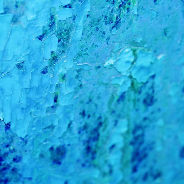 Hintergrundtextur Von Einer Rissigen Blauen Wand — Stockfoto