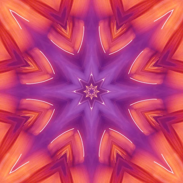 Abstracte Lila Mandala Met Cirkel Bloemmotief — Stockfoto