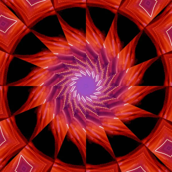 Abstrakt Lila Mandala Med Cirkel Blommönster — Stockfoto