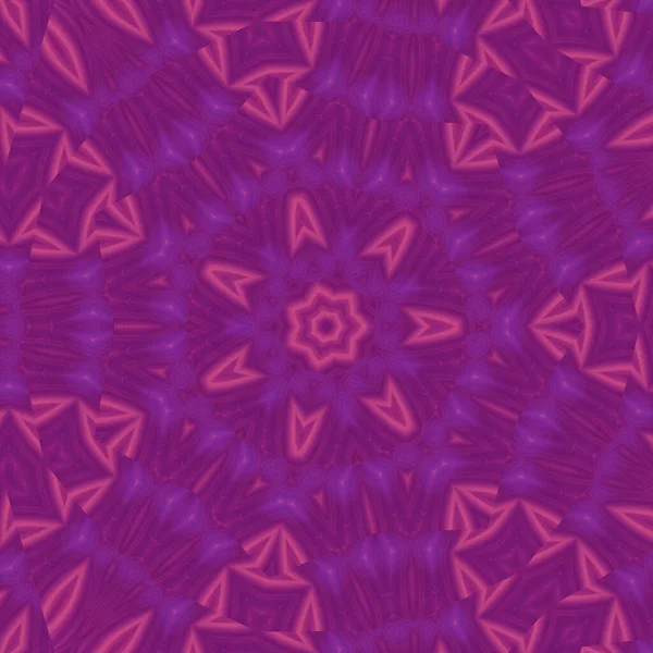 Abstract Lilac Mandala Circle Floral Pattern — 图库照片