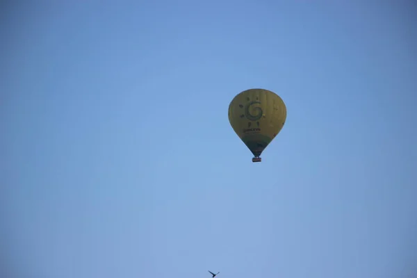 Výhled Horkovzdušný Balón Obloze — Stock fotografie