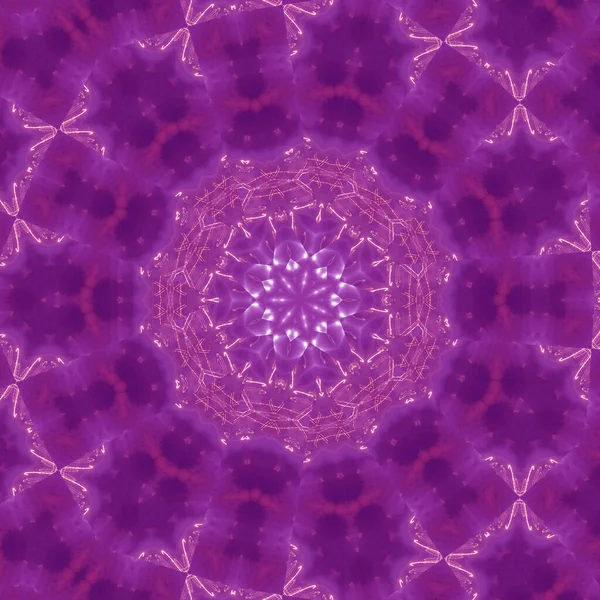 Abstract Lilac Mandala Circle Floral Pattern — 스톡 사진