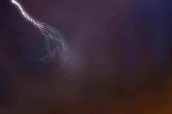 Blitz Und Donner Sturm Hintergrund — Stockfoto