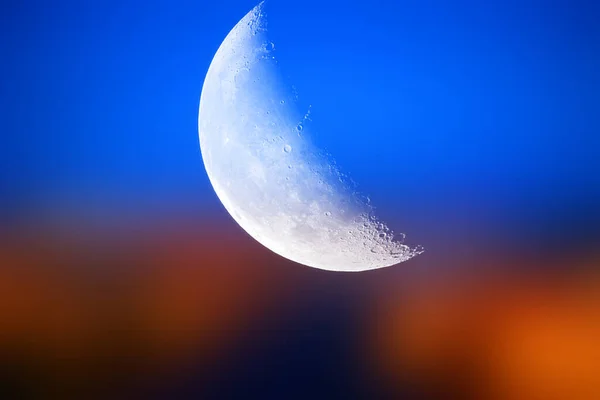 Большая Луна Фон Концепции Планеты — стоковое фото