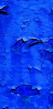 Çatlak mavi bir duvarın arka plan dokusu