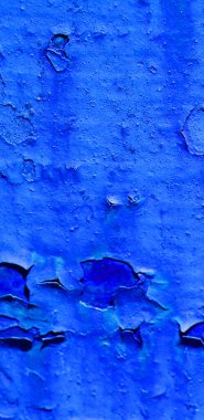 Çatlak mavi bir duvarın arka plan dokusu