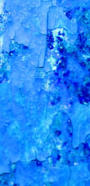 Çatlak mavi bir duvarın arka plan dokusu