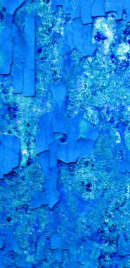 Çatlak mavi bir duvarın arka plan dokusu