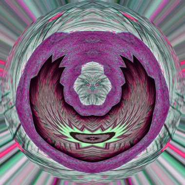 soyut kaleydoskopik şekil gizemli arkaplan 