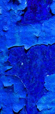 Çatlak mavi bir duvarın arka plan dokusu