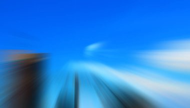 Blurred city background view, motion concept 