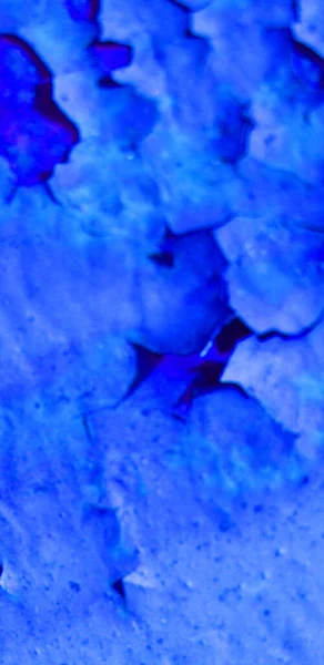 Textura Fundo Uma Parede Azul Rachada — Fotografia de Stock