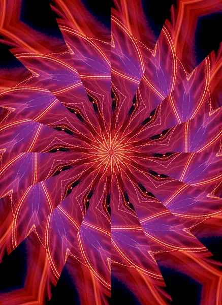 Kleurrijke Abstracte Achtergrond Fantasie Mandala Concept — Stockfoto