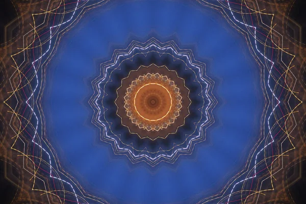 Fond Abstrait Coloré Concept Mandala Fantastique — Photo