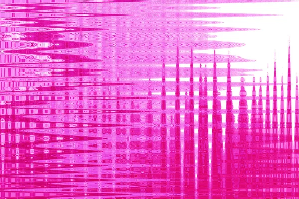 Abstrakter Cyan Neon Hintergrund Mit Wellenförmigen Leuchtlinien Auf Violettem Hintergrund — Stockfoto
