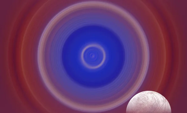 Abstrakt Färgstark Bakgrund Planet Koncept Med Cirkel — Stockfoto
