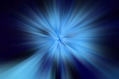 Dinamik ışık huzmeleri. Uzayda bir parlama perspektife giriyor