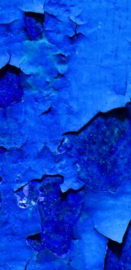 Çatlak mavi bir duvarın arka plan dokusu