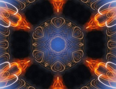 Renkli soyut arka plan. Fantezi mandala konsepti