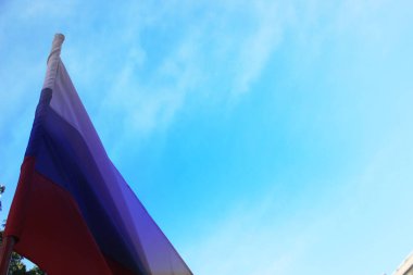 Russian flag outdoor view 
