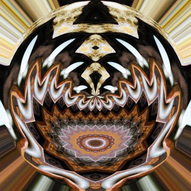 soyut kaleydoskopik şekil gizemli arkaplan 