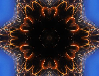 Renkli soyut arka plan. Fantezi mandala konsepti