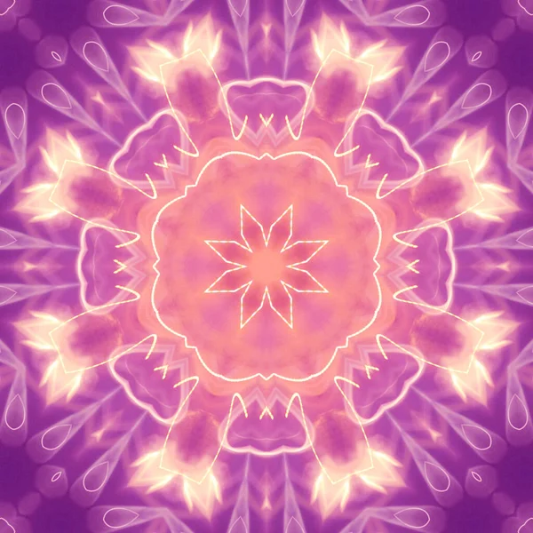 Fond Abstrait Coloré Concept Mandala Fantastique — Photo
