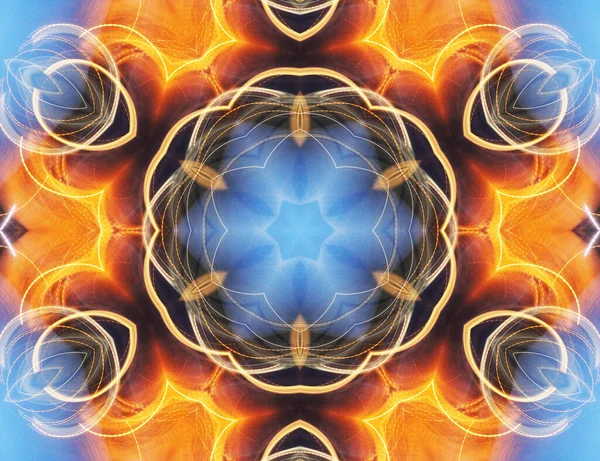 Bunte Abstrakte Hintergrund Fantasie Mandala Konzept — Stockfoto