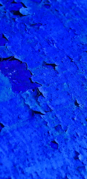 Çatlak Mavi Bir Duvarın Arka Plan Dokusu — Stok fotoğraf