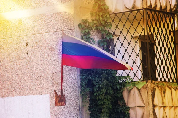 Прапор Росії Відкритому Повітрі — стокове фото