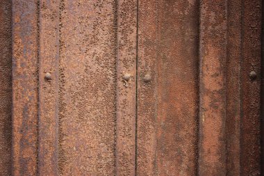 rusty metal old door background view 