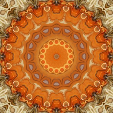 Çember çiçek desenli soyut mandala, anahata mandala ve agna çakra. Esrarengiz kavram arkaplanı.