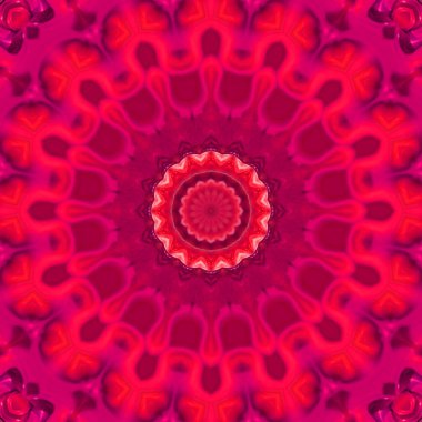 Çember çiçek desenli soyut mandala, anahata mandala ve agna çakra. Esrarengiz kavram arkaplanı.