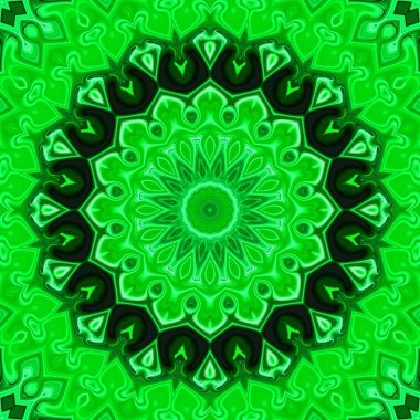 Çember çiçek desenli soyut mandala, anahata mandala ve agna çakra. Esrarengiz kavram arkaplanı.