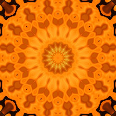 Çember çiçek desenli soyut mandala, anahata mandala ve agna çakra. Esrarengiz kavram arkaplanı.