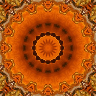 Çember çiçek desenli soyut mandala, anahata mandala ve agna çakra. Esrarengiz kavram arkaplanı.