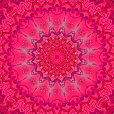 Çember çiçek desenli soyut mandala, anahata mandala ve agna çakra. Esrarengiz kavram arkaplanı.