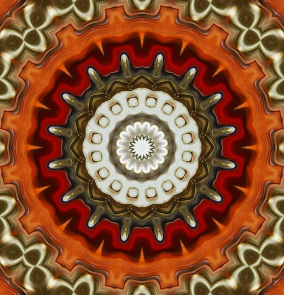 Resumo Mandala Com Padrão Floral Circular Mandala Anahata Agna Chakra — Fotografia de Stock