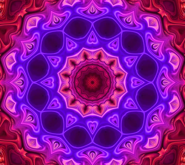 Abstracte Mandala Met Cirkel Bloemmotief Mandala Van Anahata Agna Chakra — Stockfoto