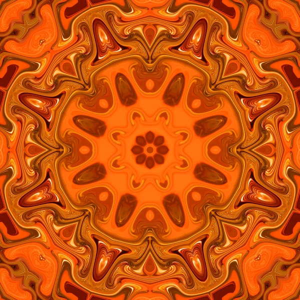 Abstract Mandala Circle Floral Pattern Mandala Anahata Agna Chakra Esoteric — Stock Photo, Image