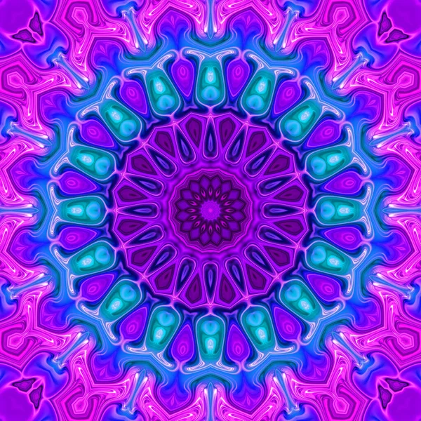 Abstracte Mandala Met Cirkel Bloemmotief Mandala Van Anahata Agna Chakra — Stockfoto