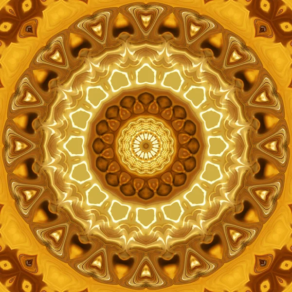 Abstraktes Mandala Mit Kreisförmigem Blumenmuster Mandala Des Anahata Und Agna — Stockfoto