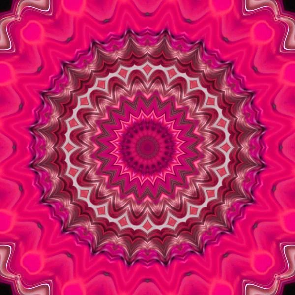 Mandala Abstrak Dengan Pola Lingkaran Bunga Mandala Dari Anahata Dan — Stok Foto