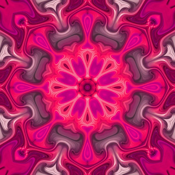 Mandala Abstracto Con Patrón Floral Círculo Mandala Anahata Agna Chakra — Foto de Stock