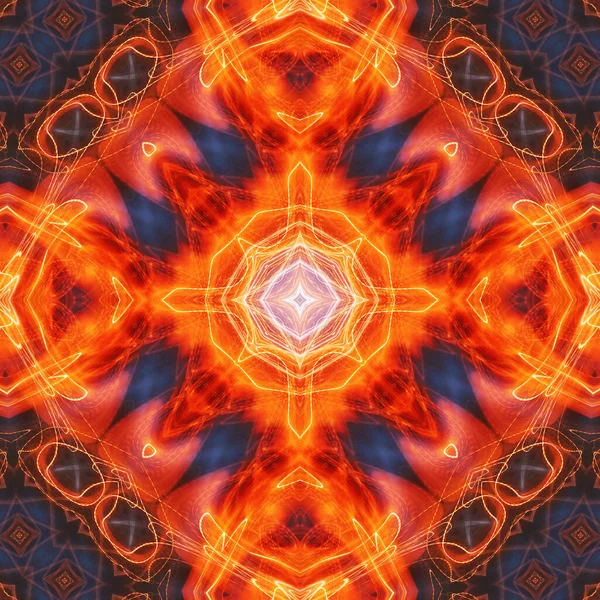 Abstrait Mandala Coloré Vue Arrière Plan — Photo